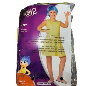 Disney Inside Out 2 Joy Halloween Costume, Small Child Sz 4-6